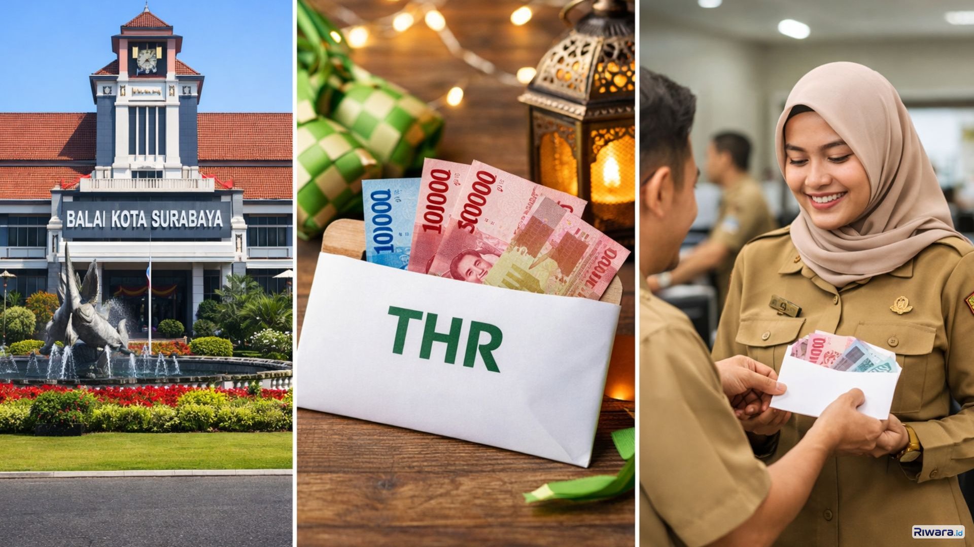 Ilustrasi ASN menerima Tunjangan Hari Raya (THR) menjelang Idulfitri 2026. Pemerintah Kota Surabaya memastikan pencairan THR bagi ASN dan PPPK tengah diproses dan ditargetkan cair paling lambat pekan depan.